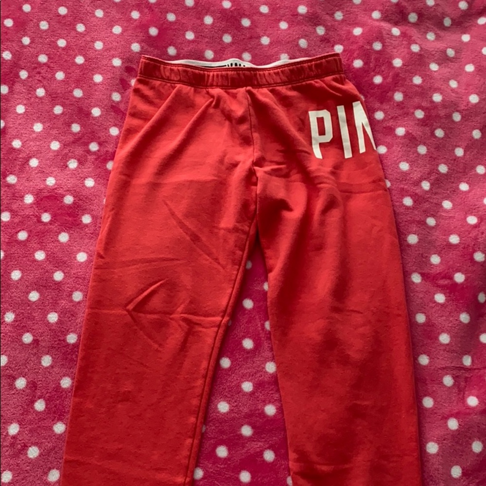 Pink sweatpants
